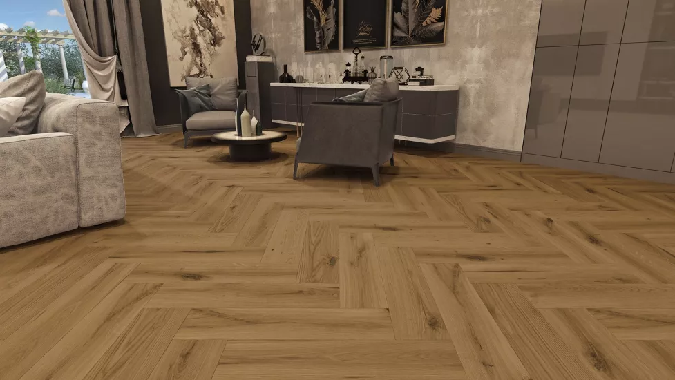 Verox Floor -  WH 1101 Serina Oak Balıksırtı  Lamine Parke