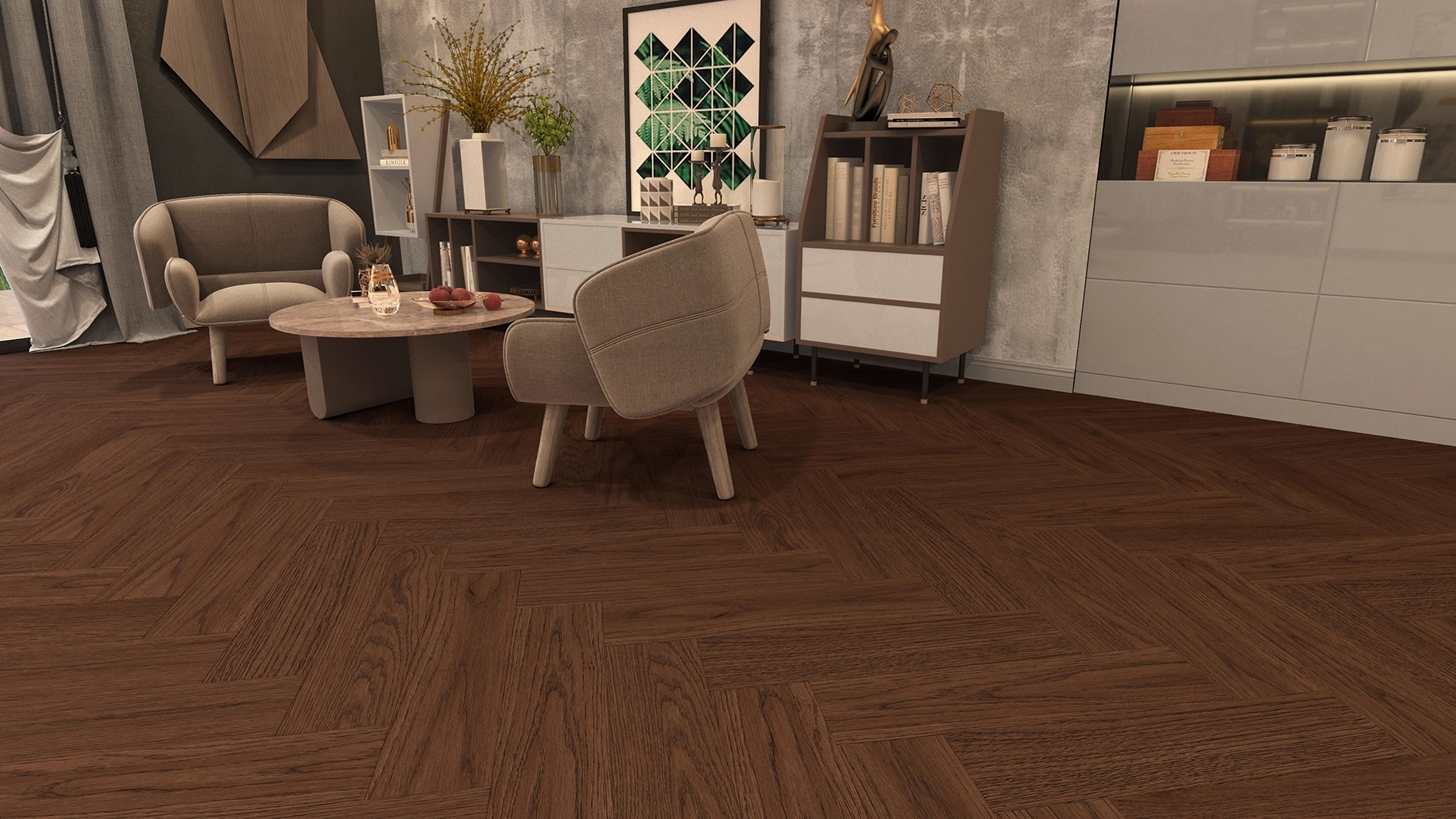 Verox Floor -  WH 158 Ultimo Oak Balıksırtı Lamine Parke