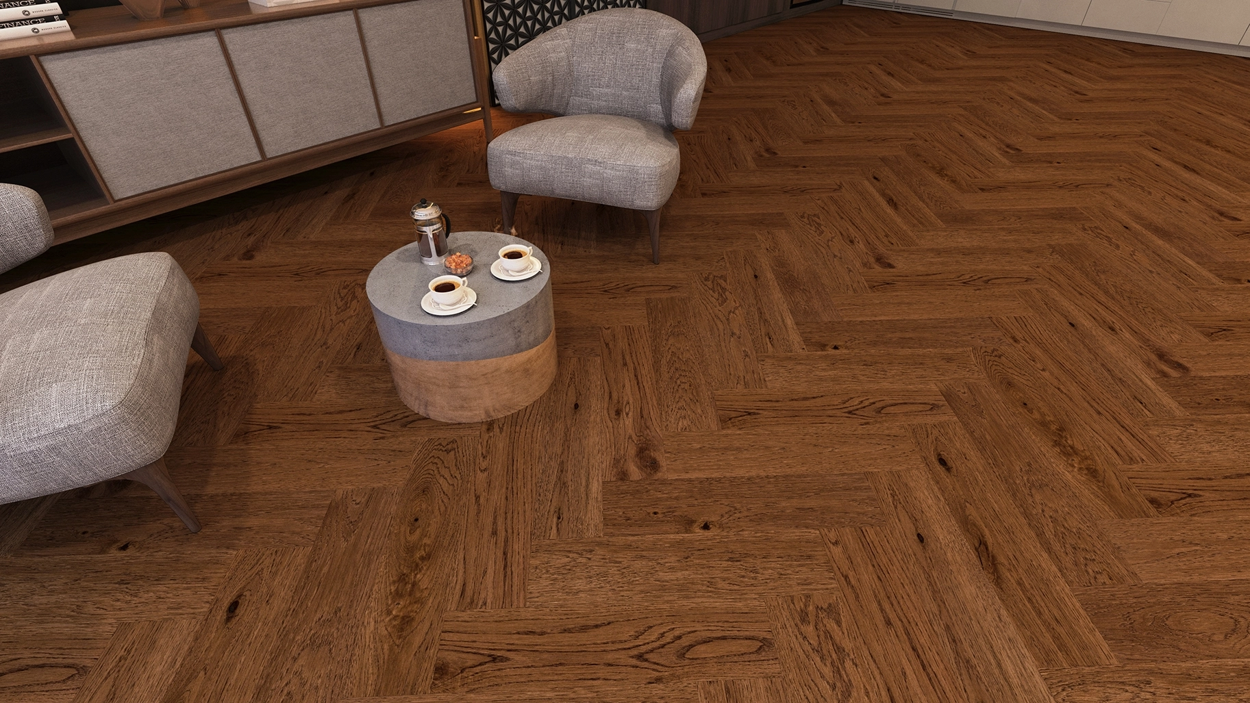 Verox Floor - WH 951 Toscana Oak Balıksırtı  Lamine Parke